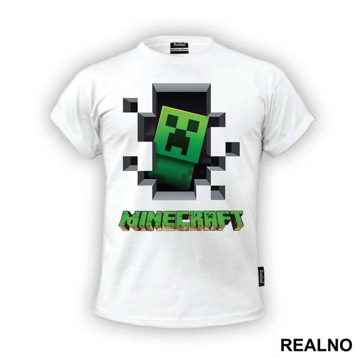 Creeper Peeking - Minecraft