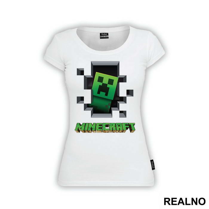 Creeper Peeking - Minecraft