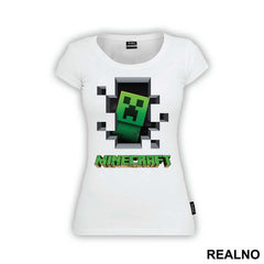Creeper Peeking - Minecraft