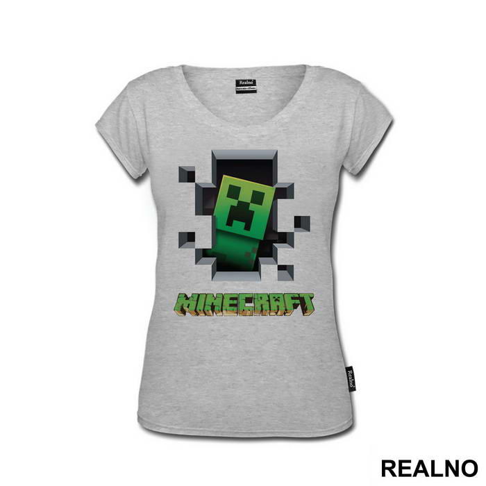 Creeper Peeking - Minecraft