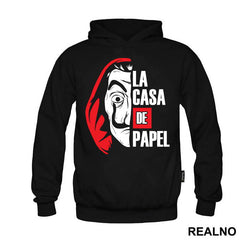 Half Mask Logo Text - La Casa de Papel - Money Heist - Majica