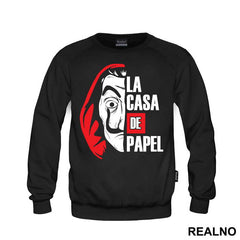 Half Mask Logo Text - La Casa de Papel - Money Heist - Majica