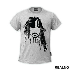 Jack Sparrow Face Outline - Pirates of the Caribbean