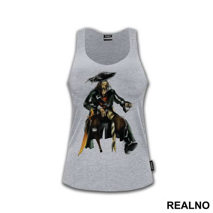Captain Barbossa Sitting - Pirates of the Caribbean