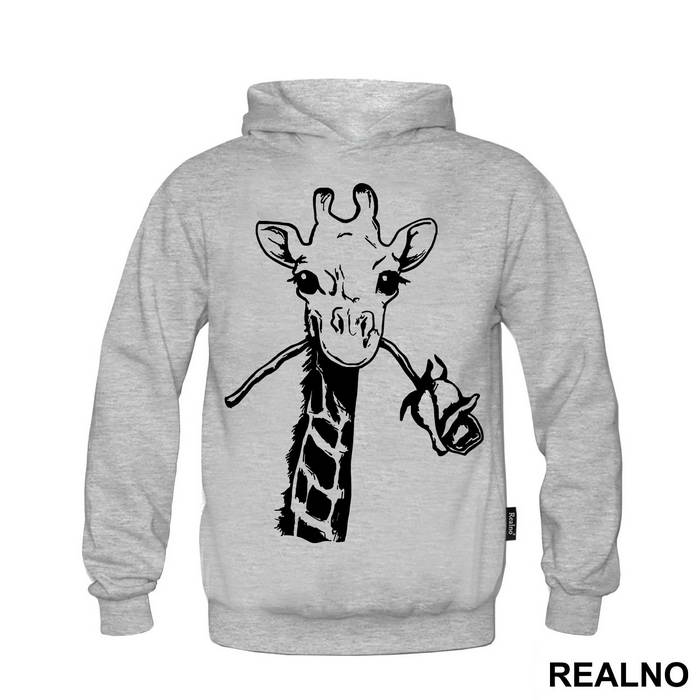 Giraffe With A Rose - Životinje