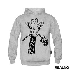 Giraffe With A Rose - Životinje