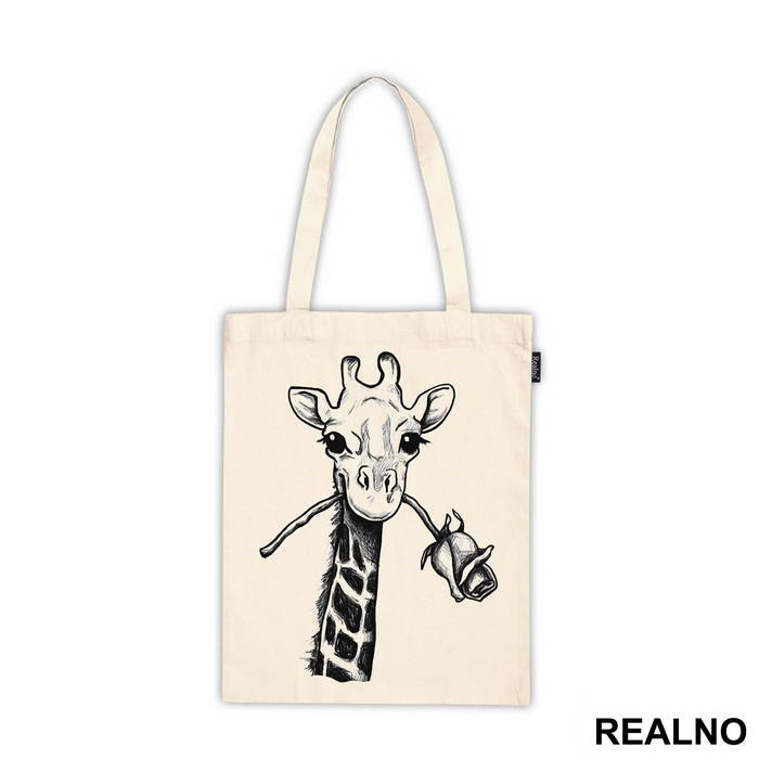 Giraffe With A Rose - Životinje