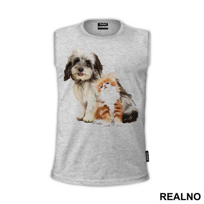 Cute Cat and Dog Drawing - Životinje
