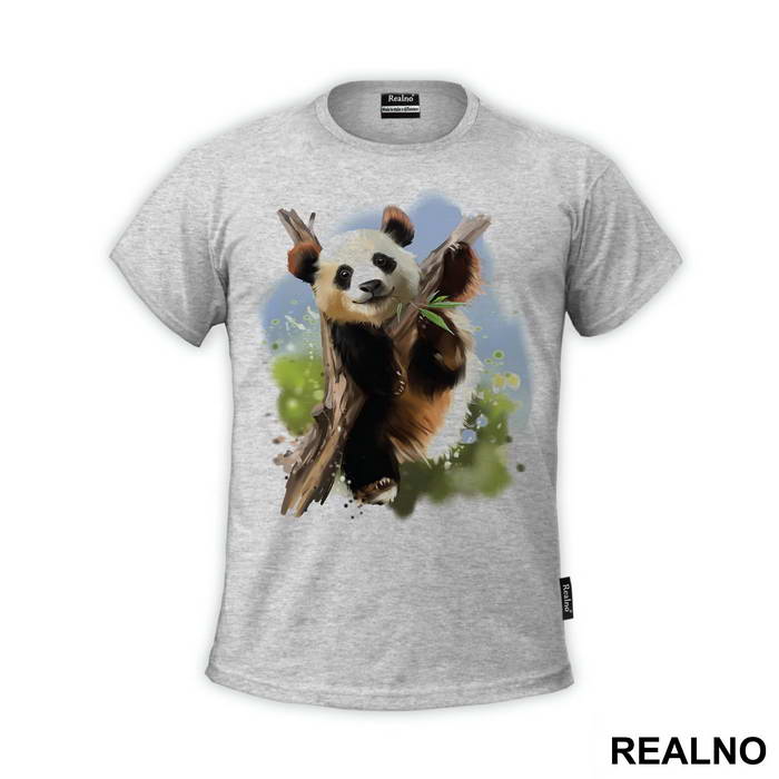 Panda On A Branch - Životinje