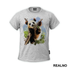 Panda On A Branch - Životinje