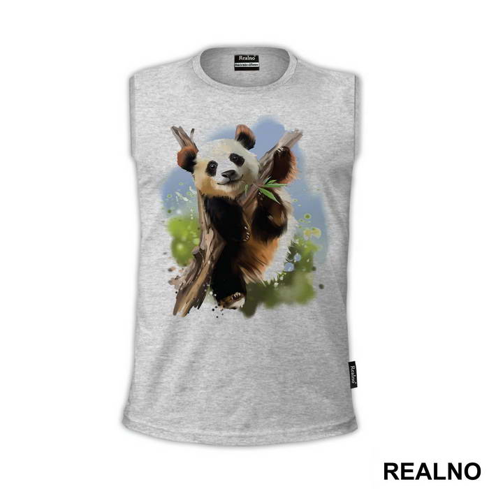 Panda On A Branch - Životinje