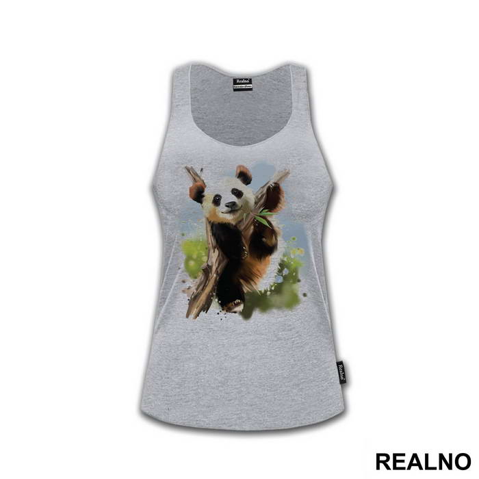 Panda On A Branch - Životinje