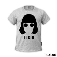 Tokyo - Tokio Head Silhouette With Glasses - La Casa de Papel - Money Heist - Majica