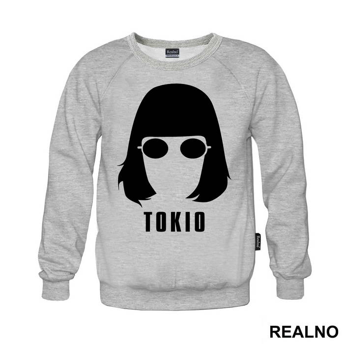Tokyo - Tokio Head Silhouette With Glasses - La Casa de Papel - Money Heist - Majica