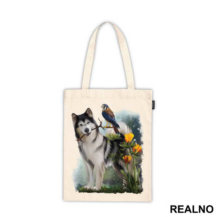 Dog With A Stick And A Bird - Životinje