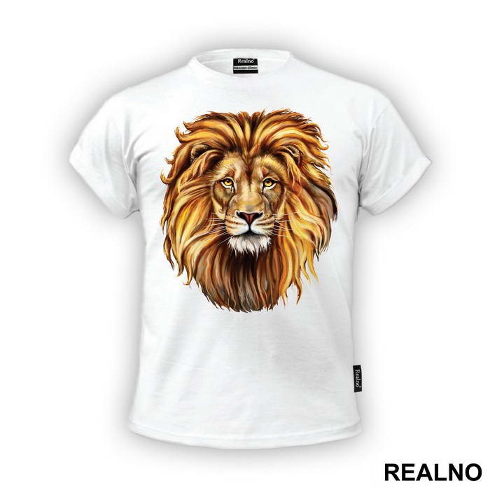 Lion Head Illustration Portrait - Životinje