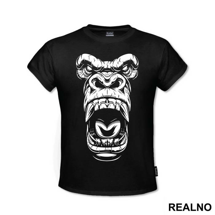 Gorilla Face Portrait - Životinje