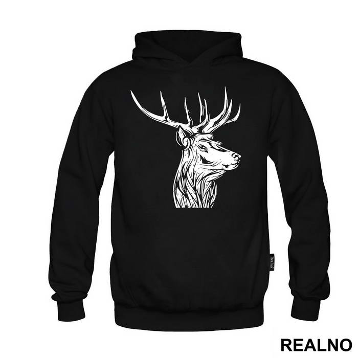 Deer Head Illustration - Životinje