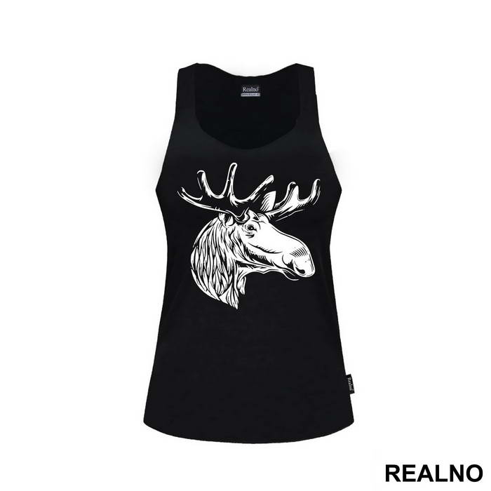 Moose Head Illustration - Životinje