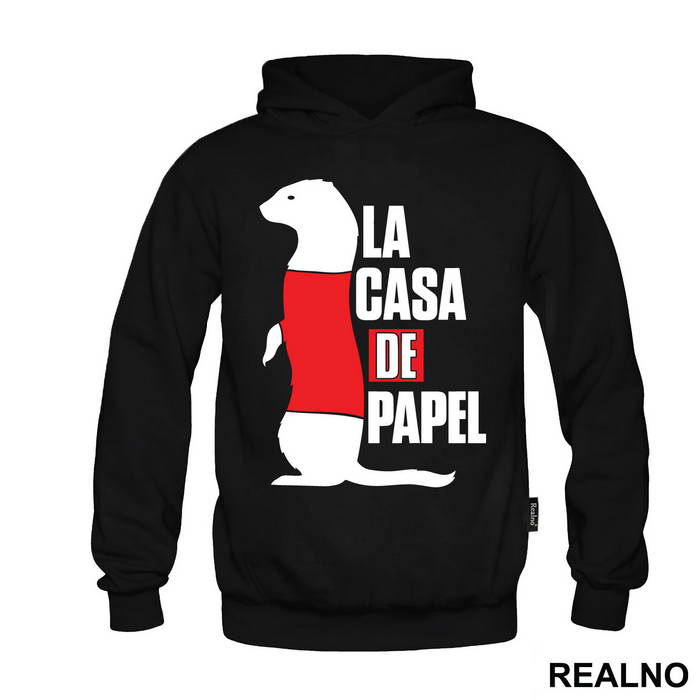 Sofia - Ferret - Standing - Text Logo - La Casa de Papel - Money Heist - Majica