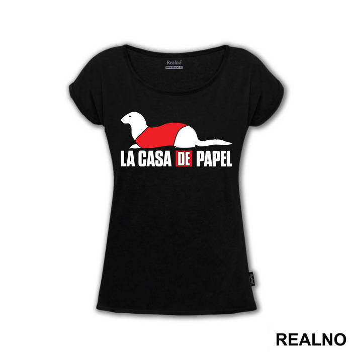 Sofia - Ferret - Crawling - Text Logo - La Casa de Papel - Money Heist - Majica