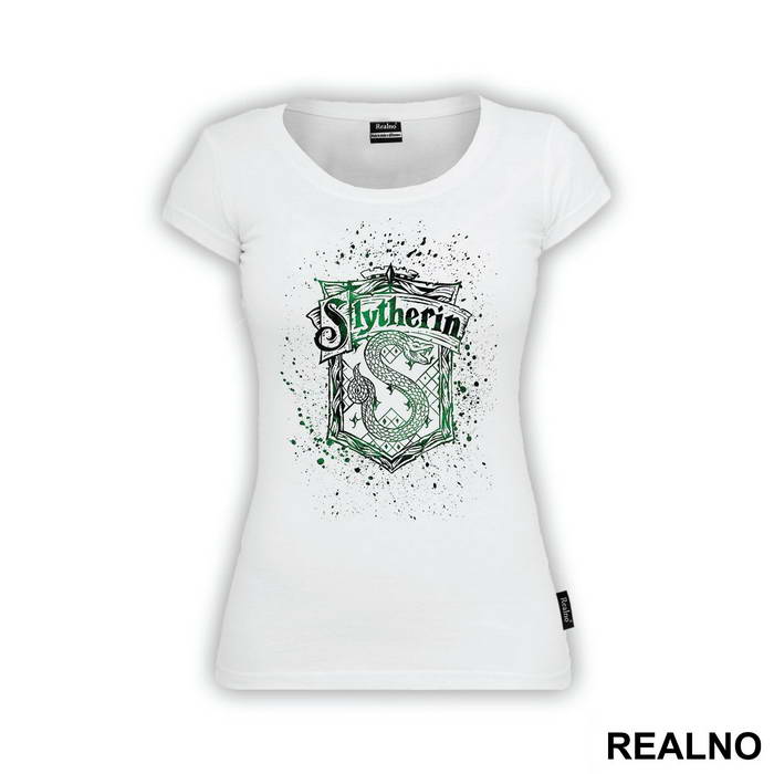 Slytherin Crest Color Splash - Harry Potter