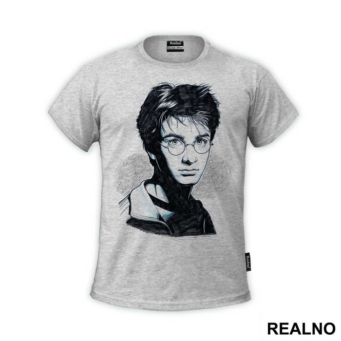 Harry Potter Black And Blue Portrait - Harry Potter