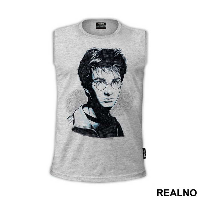 Harry Potter Black And Blue Portrait - Harry Potter