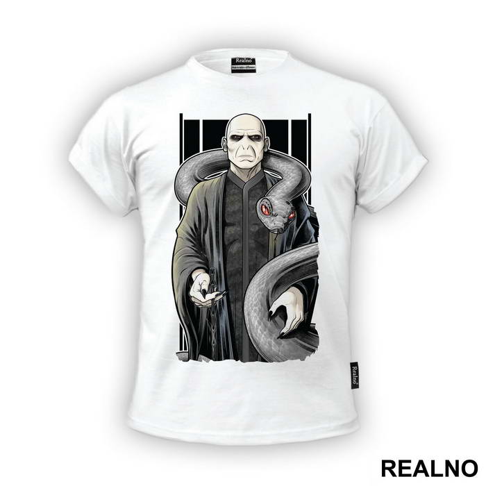 Voldemort With A Wand And A Snake - Harry Potter