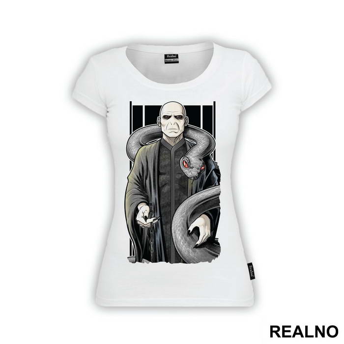 Voldemort With A Wand And A Snake - Harry Potter