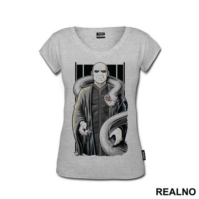 Voldemort With A Wand And A Snake - Harry Potter