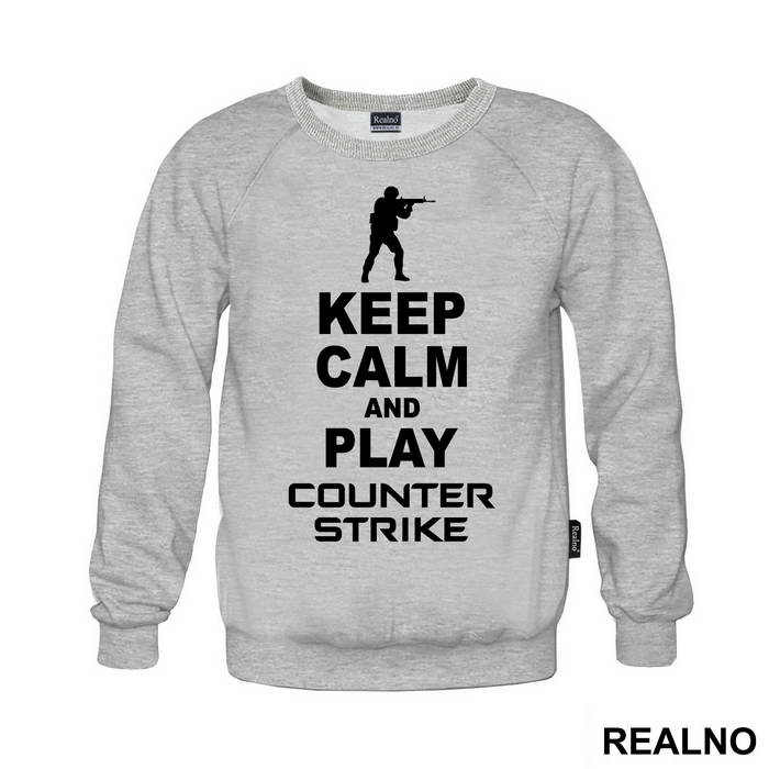Keep Calm And Play Counter Stike - Counter - Strike - CS - Majica