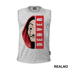 Denver Half Mask - La Casa de Papel - Money Heist - Majica