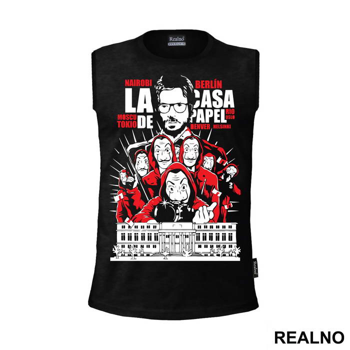 Browning Machine Gun Group - La Casa de Papel - Money Heist - Majica