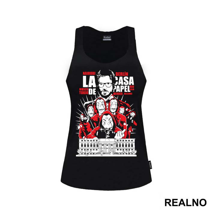 Browning Machine Gun Group - La Casa de Papel - Money Heist - Majica