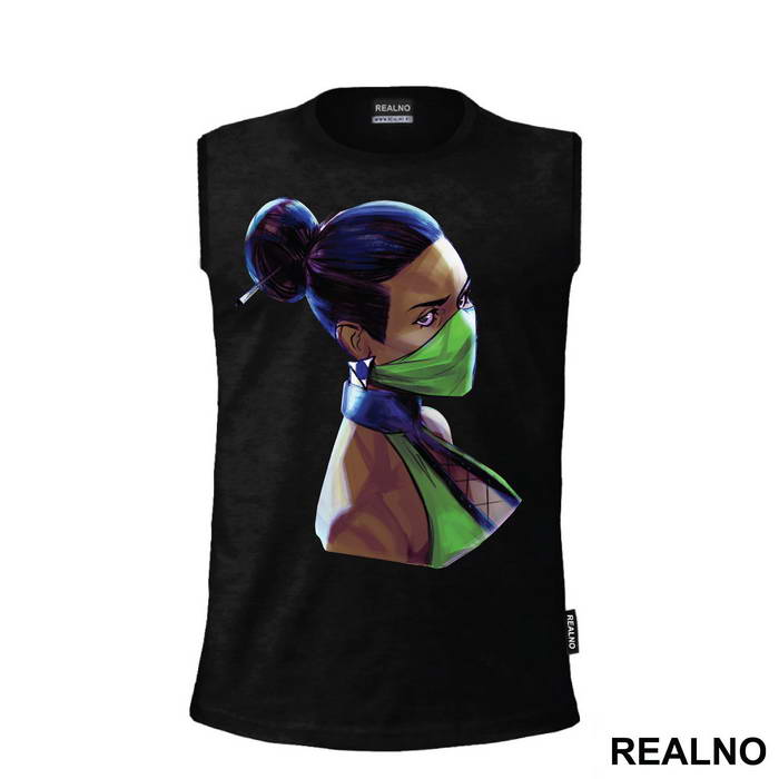Jade Portrait Illustration - Mortal Kombat