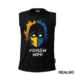 Scorpion Sub Zero Finish Him - Mortal Kombat