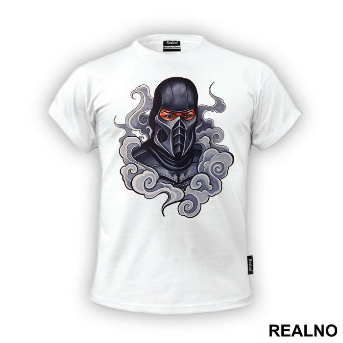 Smoke Pencil Portrait Art - Mortal Kombat