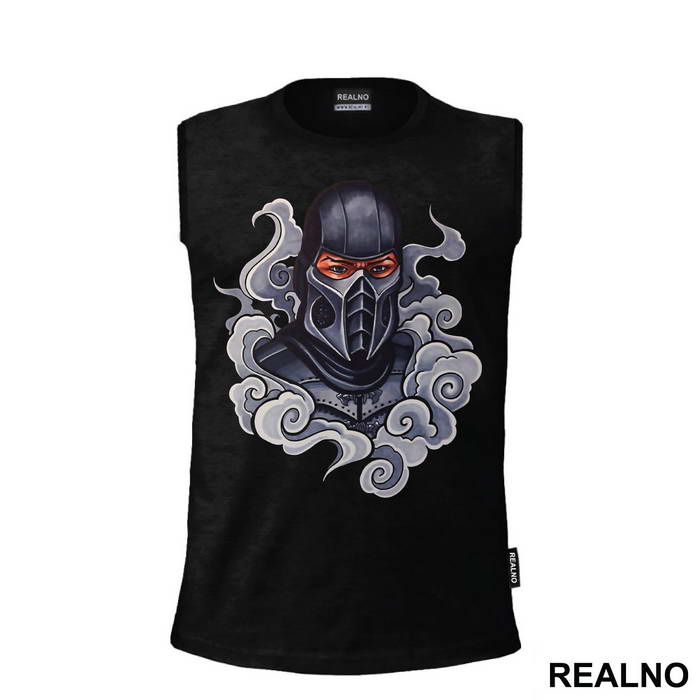 Smoke Pencil Portrait Art - Mortal Kombat