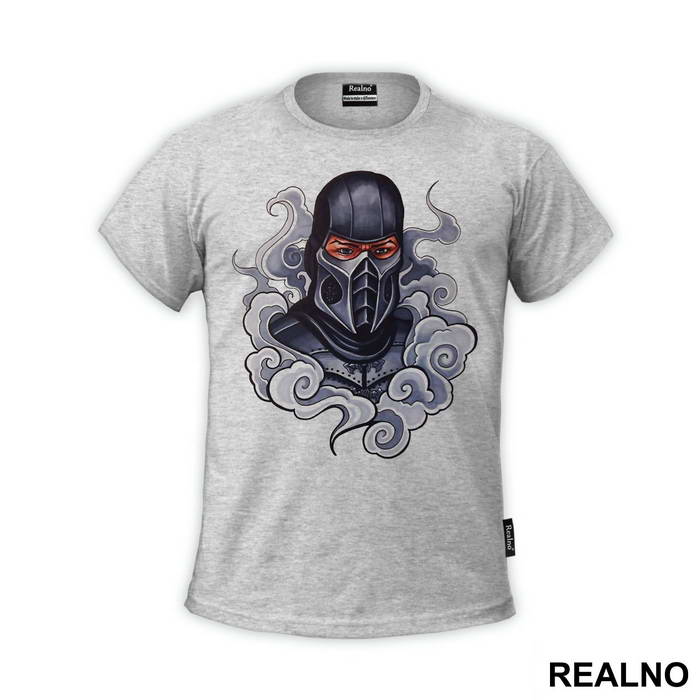 Smoke Pencil Portrait Art - Mortal Kombat