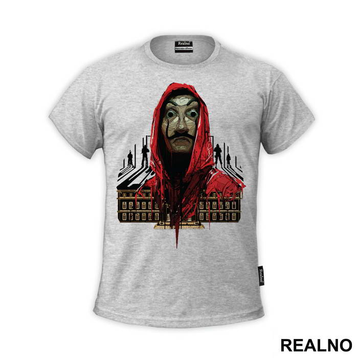 Dali Mask And Silhouettes - La Casa de Papel - Money Heist - Majica