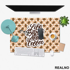 Life Begins After Coffee - Kafa - Podmetač za sto