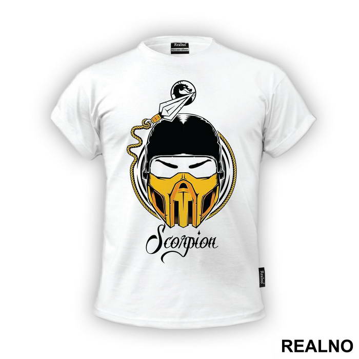 Scorpion Head Illustration - Mortal Kombat