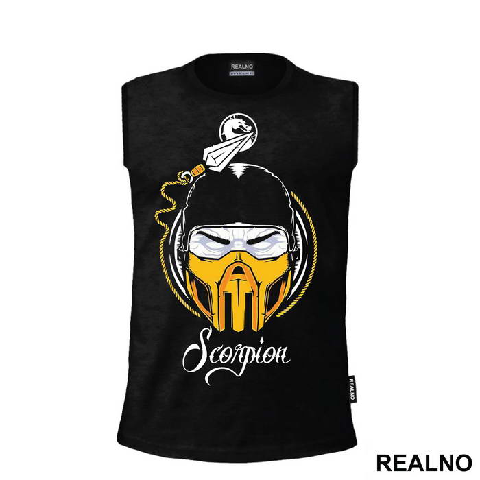 Scorpion Head Illustration - Mortal Kombat