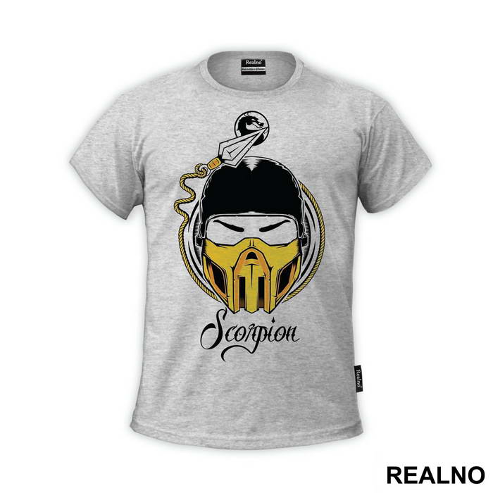 Scorpion Head Illustration - Mortal Kombat