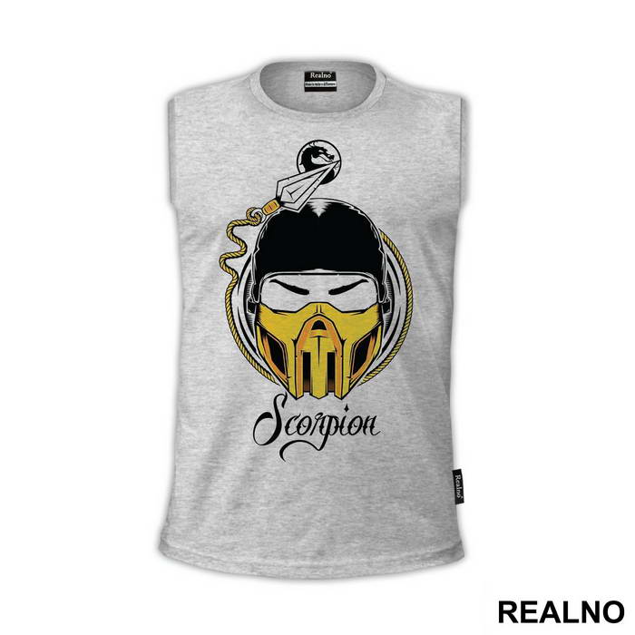Scorpion Head Illustration - Mortal Kombat