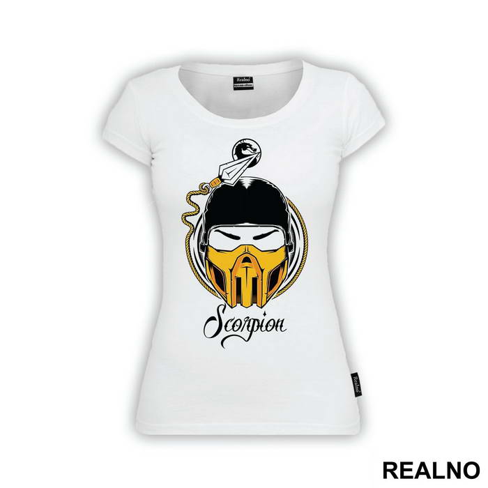 Scorpion Head Illustration - Mortal Kombat