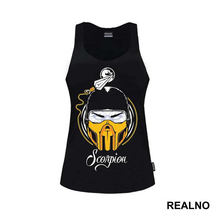 Scorpion Head Illustration - Mortal Kombat