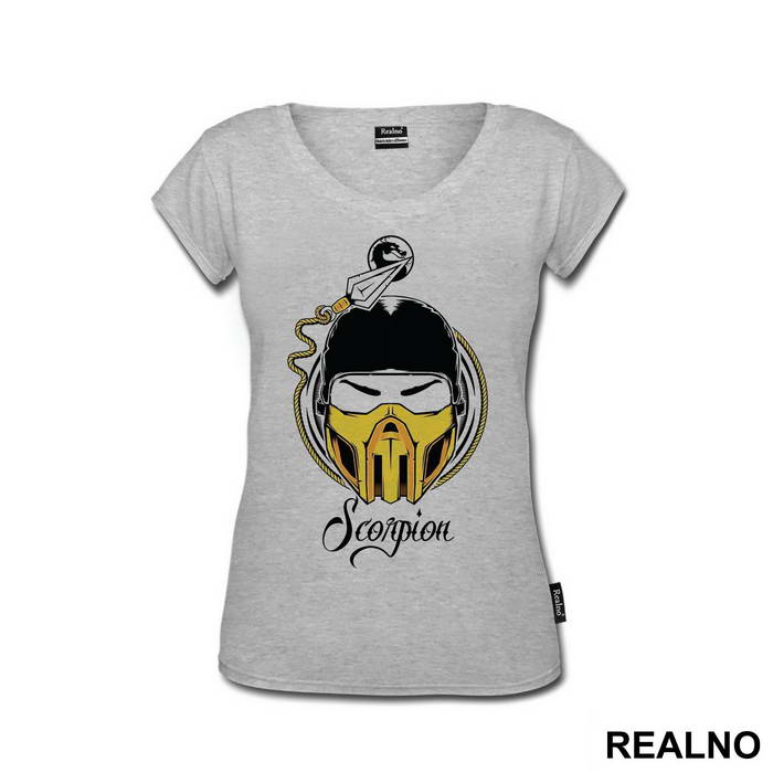 Scorpion Head Illustration - Mortal Kombat
