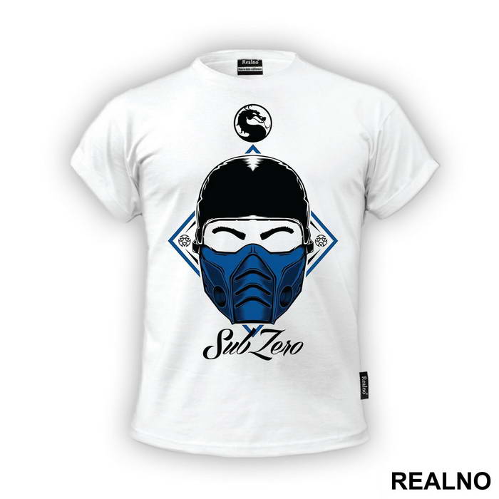 Sub Zero Head Illustration - Mortal Kombat